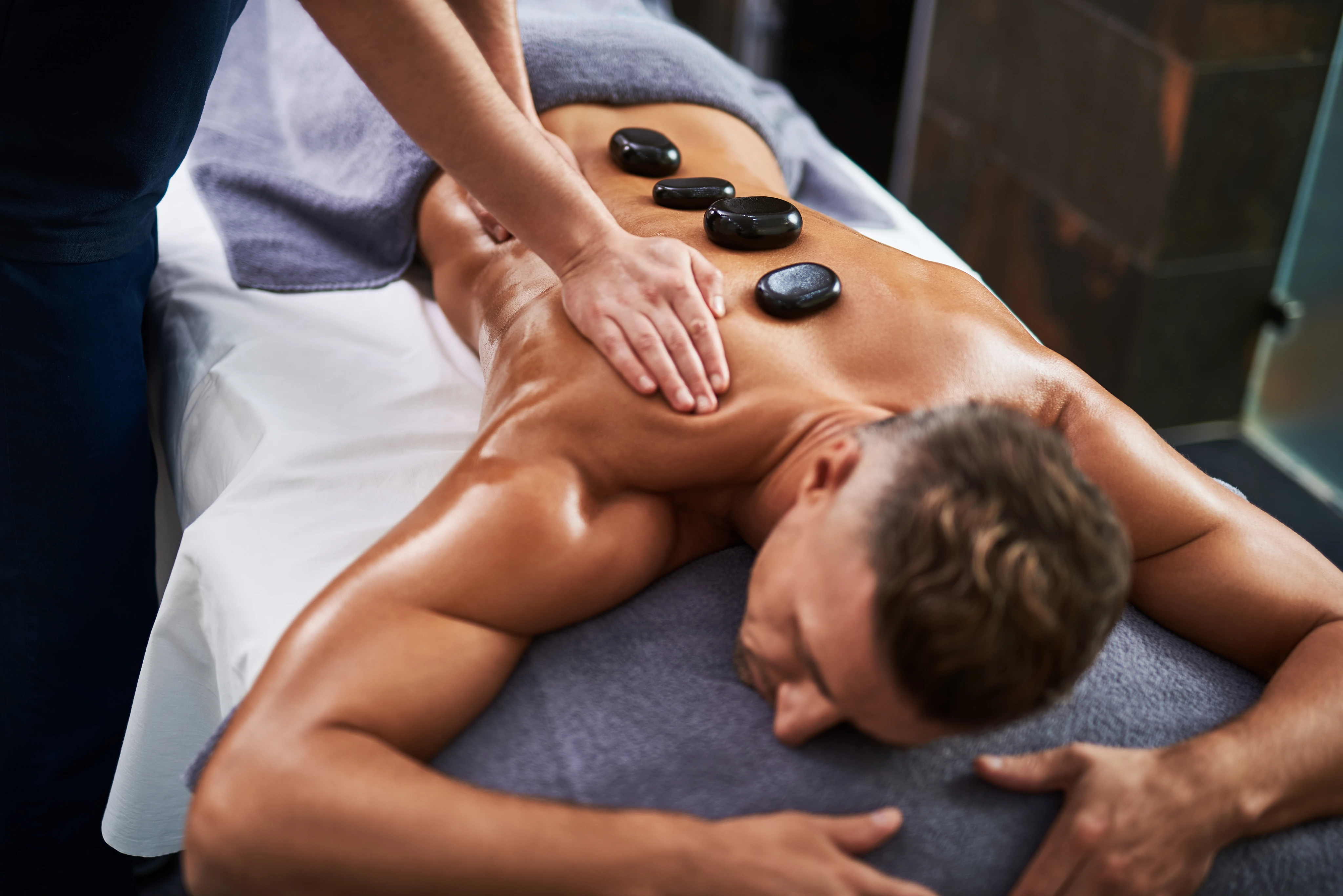 Hot Stone Massage with Warm Oil